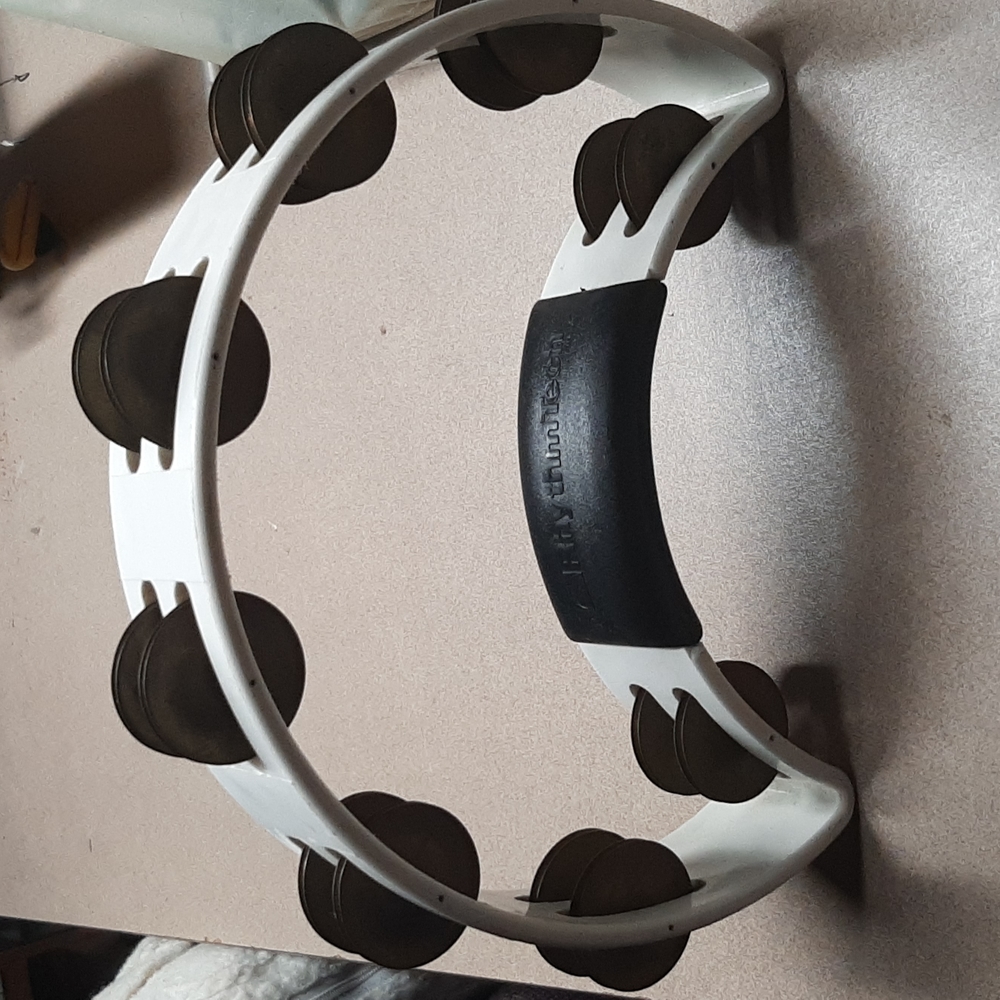 RhythmTech 1/2 Moon White Tamborine